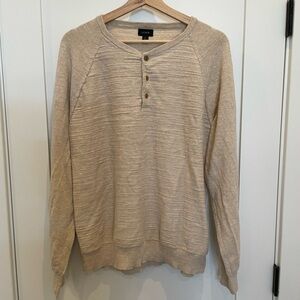 J. Crew Men's Tan Henley